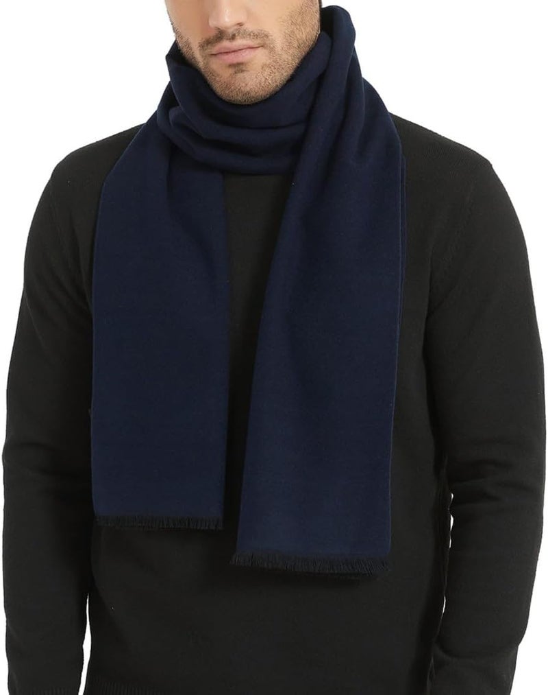 CUDDLE DREAMS Men's Silk Scarves for Winter, 100% Mulberry Silk Brushed, Luxuriously Soft & Warm, Decent Box Packed - Image 1