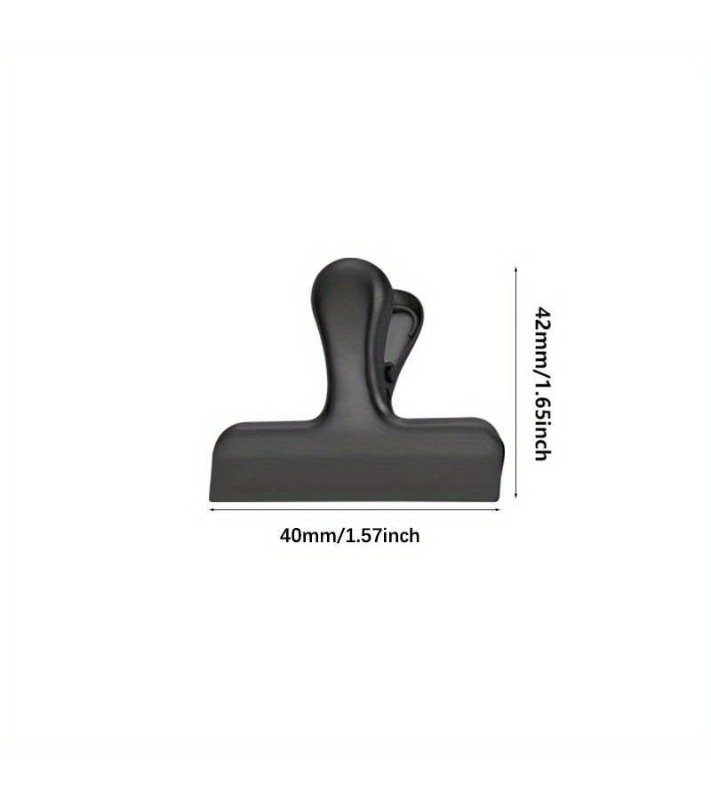 Stainless Steel T Shaped Sealing Clips 8pcs Black Office Document File Folder Kitchen Snack Moisture Proof Food Bag Sealing Clips - Image 4