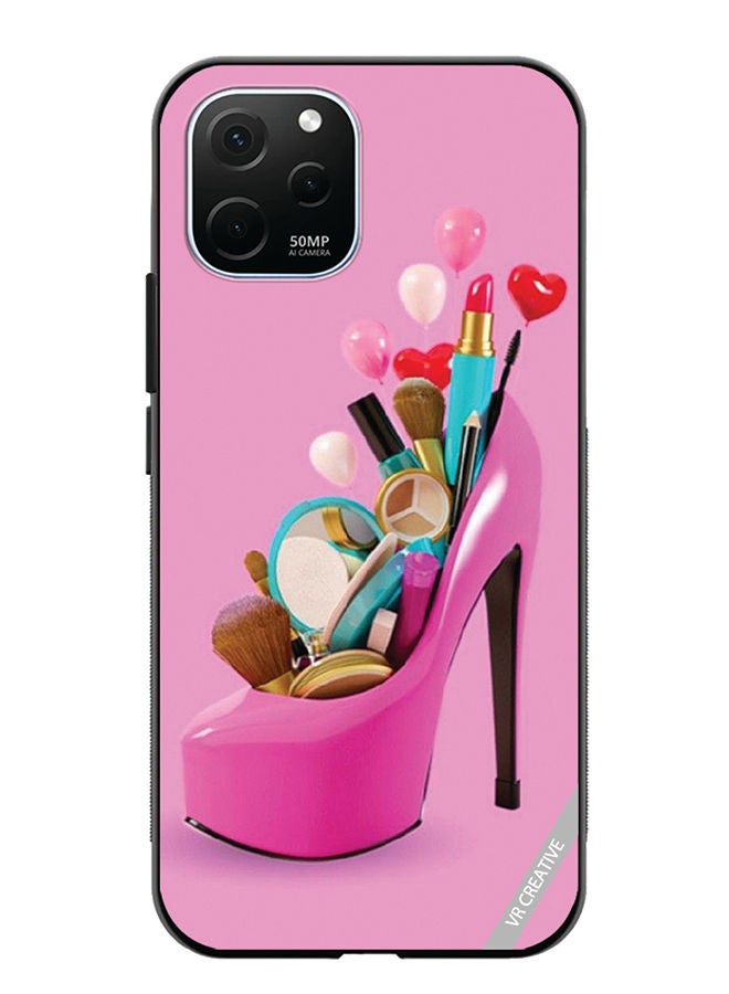 VR CREATIVE Protective Case Cover For Huawei Enjoy 50z Barbie Shoe Design Multicolour - Image 1