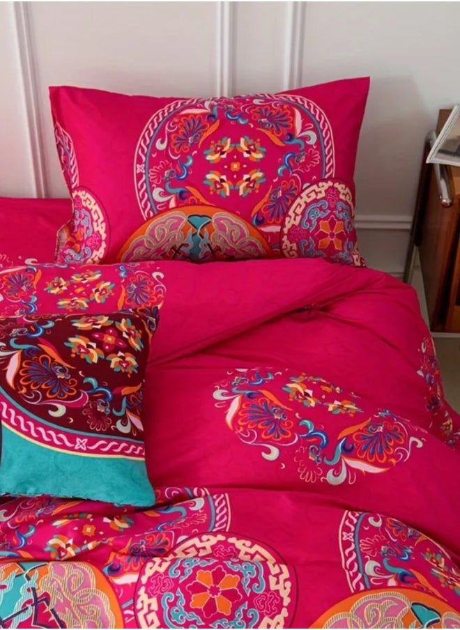 LUNA Home King size 6-piece bedding set featuring a mandala design.  - Image 5