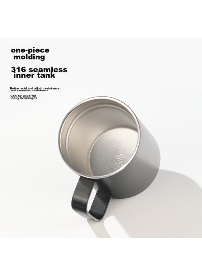 Tomimitsu Fuguang Insulated Mug, 316 Stainless Steel, With Lid, Large Capacity, For Office And Students, Coffee And Tea Cup, Water Bottle, 400ml - Image 2