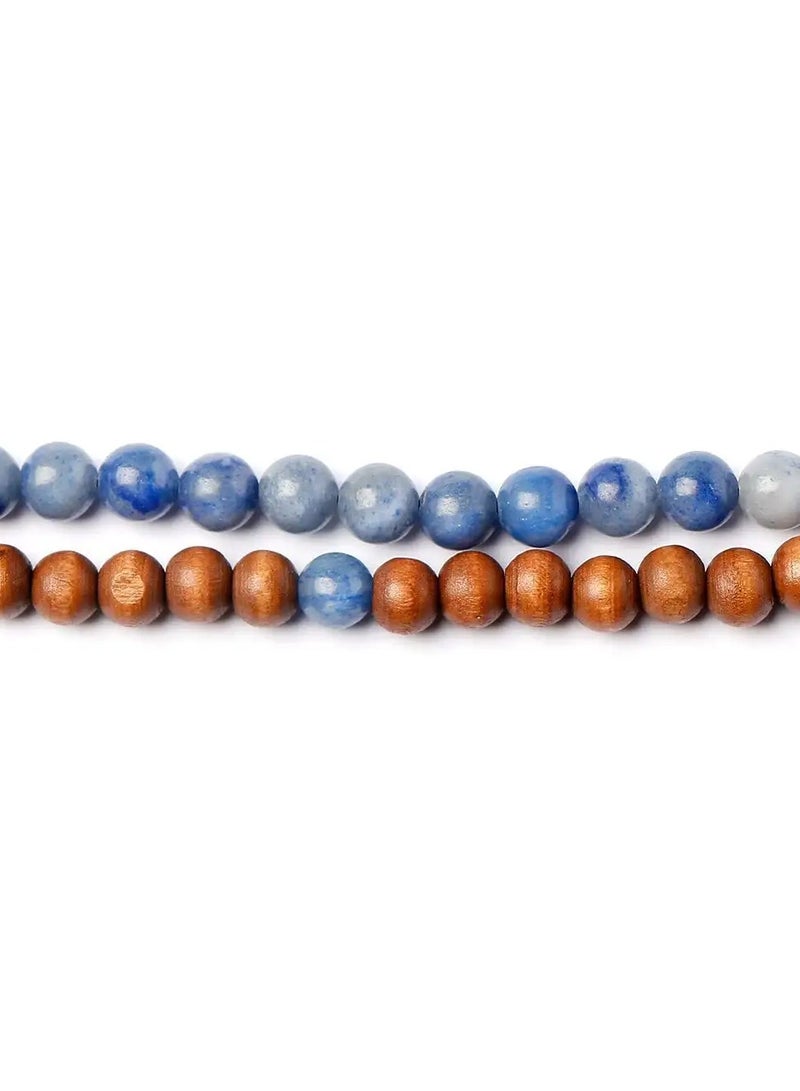 أم أم أيه من معدن الإنسان حامل للهاتف والنظارة  من أفينتورين الأزرق - Image 2