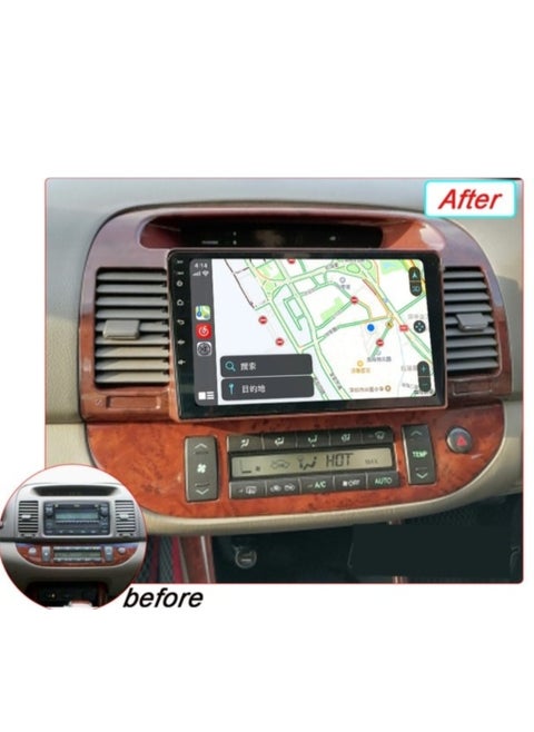 Toyota Camry 2001-2005 Car Stereo Android Screen Support Apple Carplay Android Auto Wireless Bluetooth USB Video Audio Playback Support Navigation Online Offline 9 Inch Full HD IPS Touch Screen
