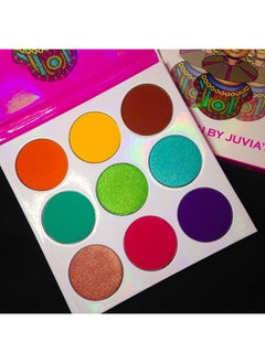 Juvia's Place Greens Purple Red Brown Yellow Eyeshadow Palette Professional Eye Makeup Pigmented Eyeshadow Palette Makeup Palette For Eye Color & Shine Pressed Eyeshadow Cosmetics Shades Of 9  - Image 3