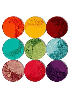 Juvia's Place Greens Purple Red Brown Yellow Eyeshadow Palette Professional Eye Makeup Pigmented Eyeshadow Palette Makeup Palette For Eye Color & Shine Pressed Eyeshadow Cosmetics Shades Of 9  - Image 4