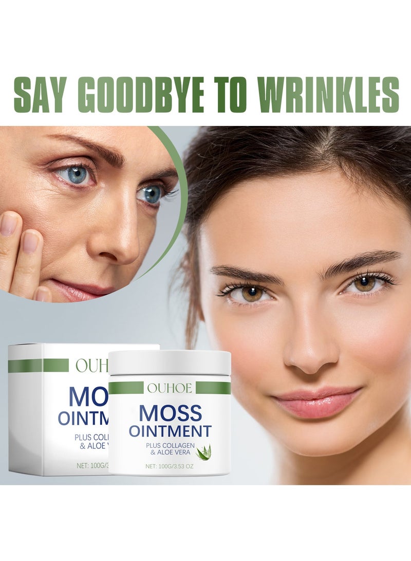 OUHOE OUHOE facial collagen hydrating anti-wrinkle aloe vera essence moisturizing and refreshing skin care cream 100g - Image 4