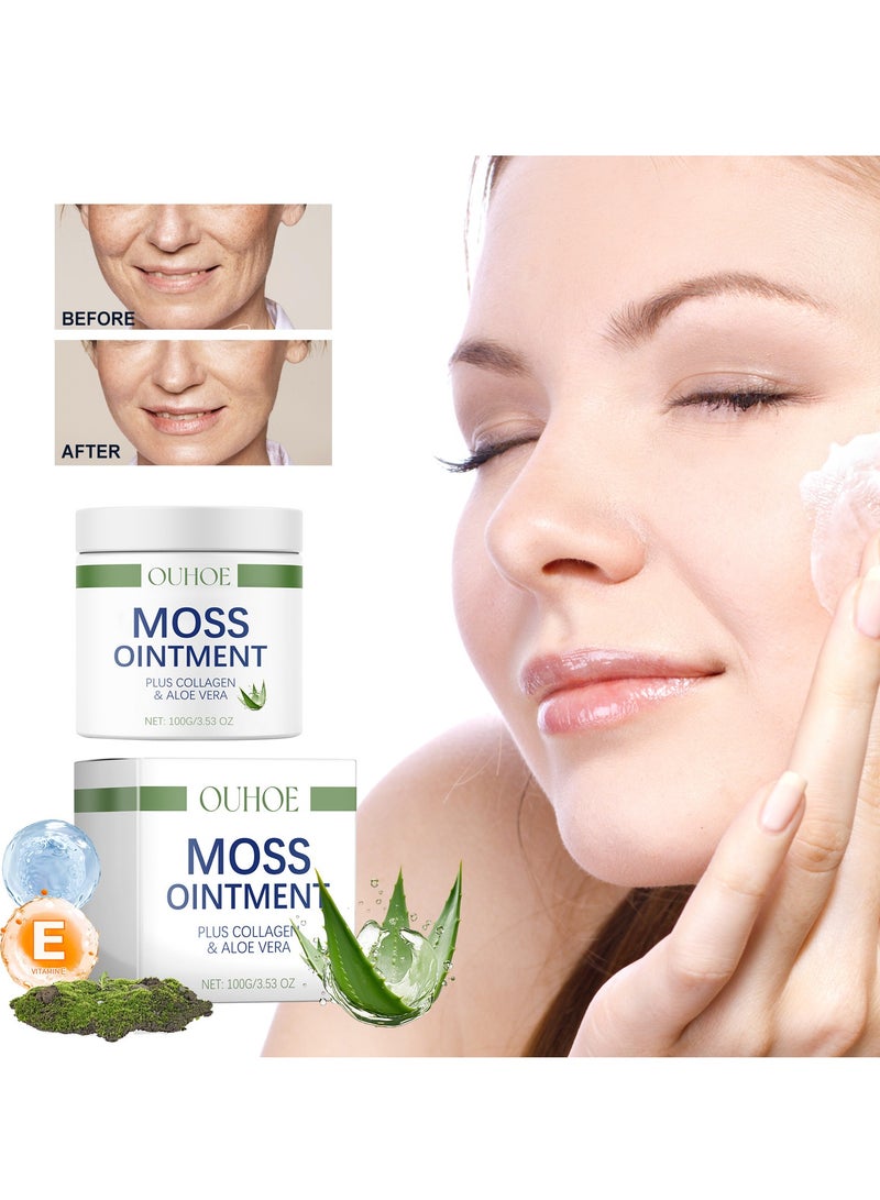 OUHOE OUHOE facial collagen hydrating anti-wrinkle aloe vera essence moisturizing and refreshing skin care cream 100g - Image 5
