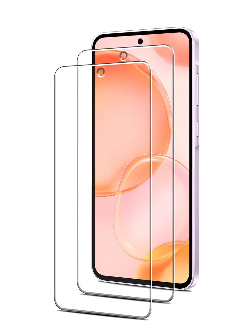 BORTONY Samsung Galaxy A56 5G Tempered Glass Film  Anti-Scratch Bubble Free With 2-Pack Fingerprint Unlock Support For Samsung Galaxy A56 5G - Image 1