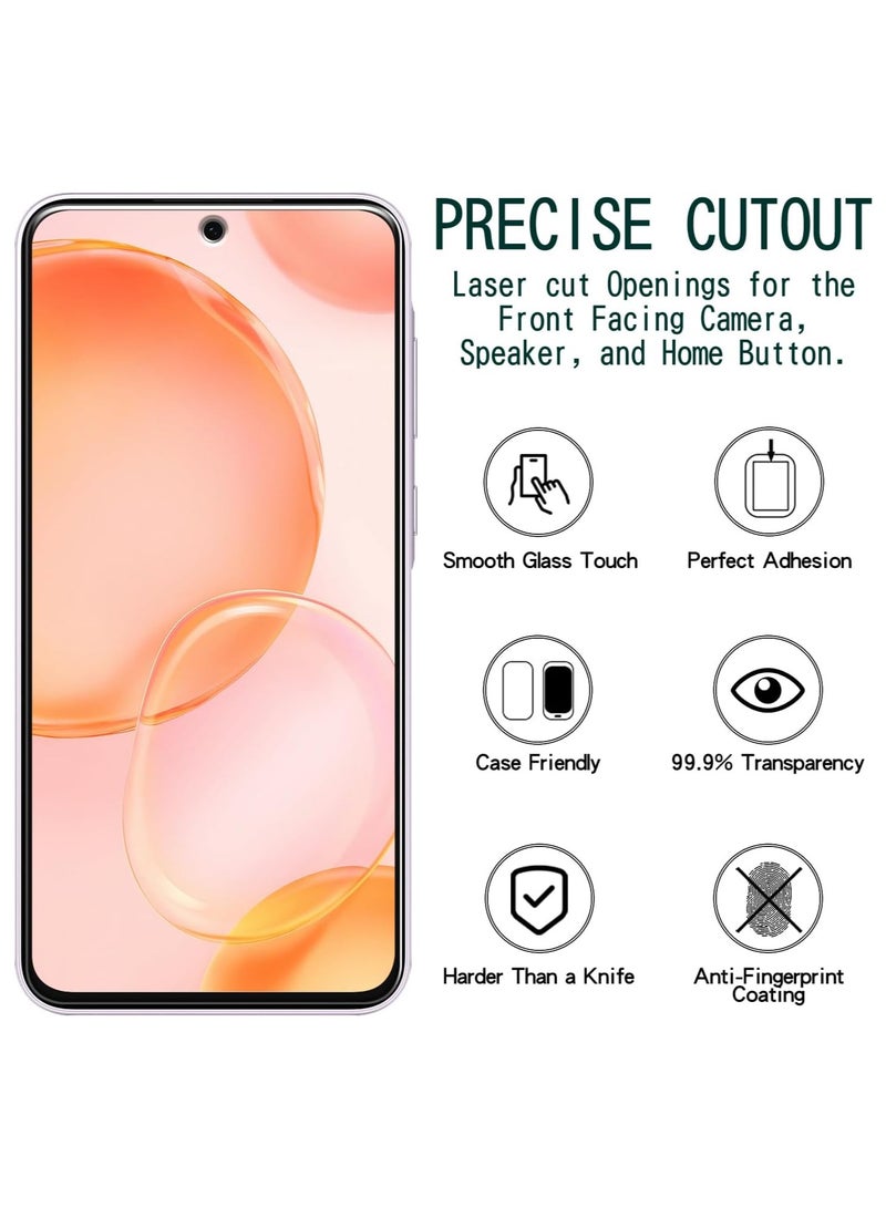 BORTONY Samsung Galaxy A56 5G Tempered Glass Film  Anti-Scratch Bubble Free With 2-Pack Fingerprint Unlock Support For Samsung Galaxy A56 5G - Image 2