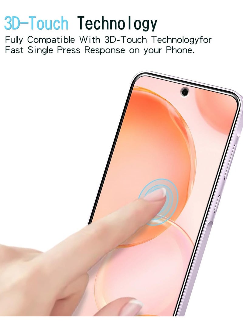 BORTONY Samsung Galaxy A56 5G Tempered Glass Film  Anti-Scratch Bubble Free With 2-Pack Fingerprint Unlock Support For Samsung Galaxy A56 5G - Image 4