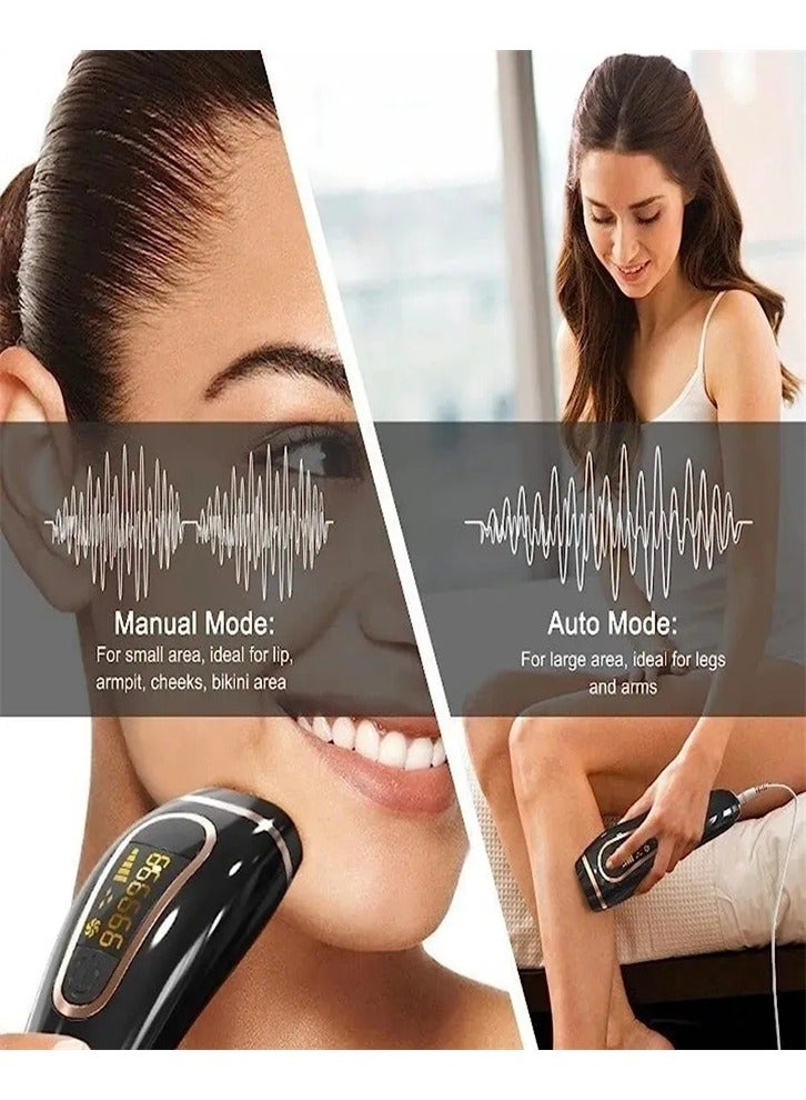 أداة جديدة لإزالة الشعر بالليزر النبضي القوي منتجات إزالة الشعر بالليزر Ipl عالية الجودة لإزالة الشعر Ipl للنساء (أسود) - Image 5