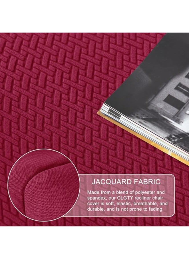 عام 4-قطعة كرسي تمتد أريكة الشريحة كرسي غطاء 1-مقاعد أريكة الغطاء الواقي الأثاث لينة الغطاء الواقي مع مرونة غطاء كرسي نمط الجاكار - Image 2