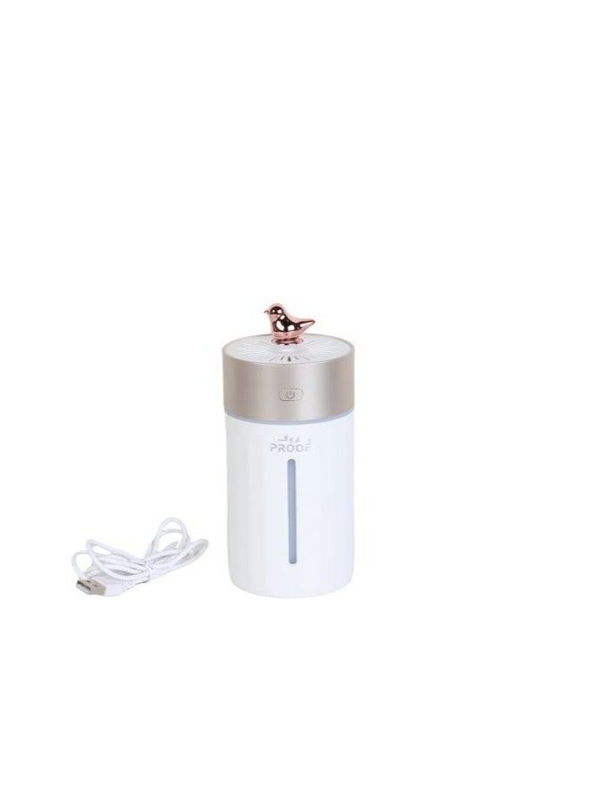 برووف فواحة بخار كهربائية، 230 مل، مع إضاءة ليد - أبيض - Image 1