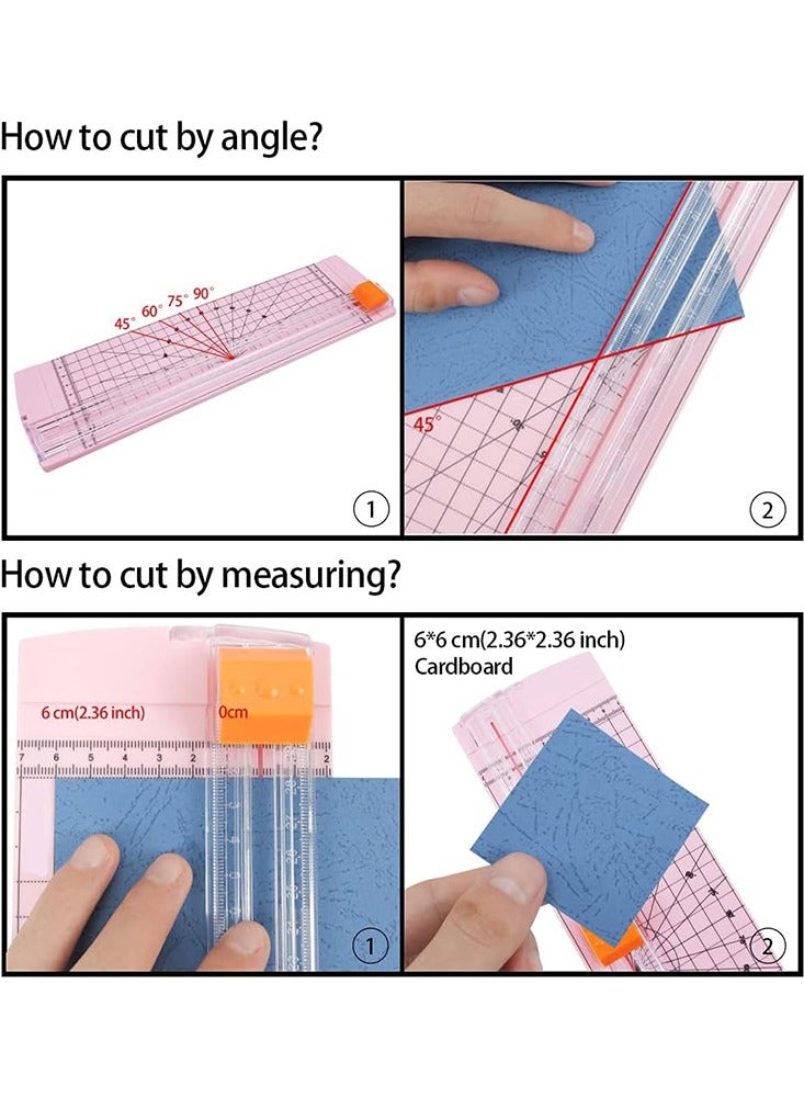 Joybos Precision paper cutter with 4mm corner rounder, compatible with A4/A5 sizes, portable straight-edge paper cutter with corner rounder, suitable for scrapbooks, craft paper, photos, labels, cardstock, etc. - Image 3