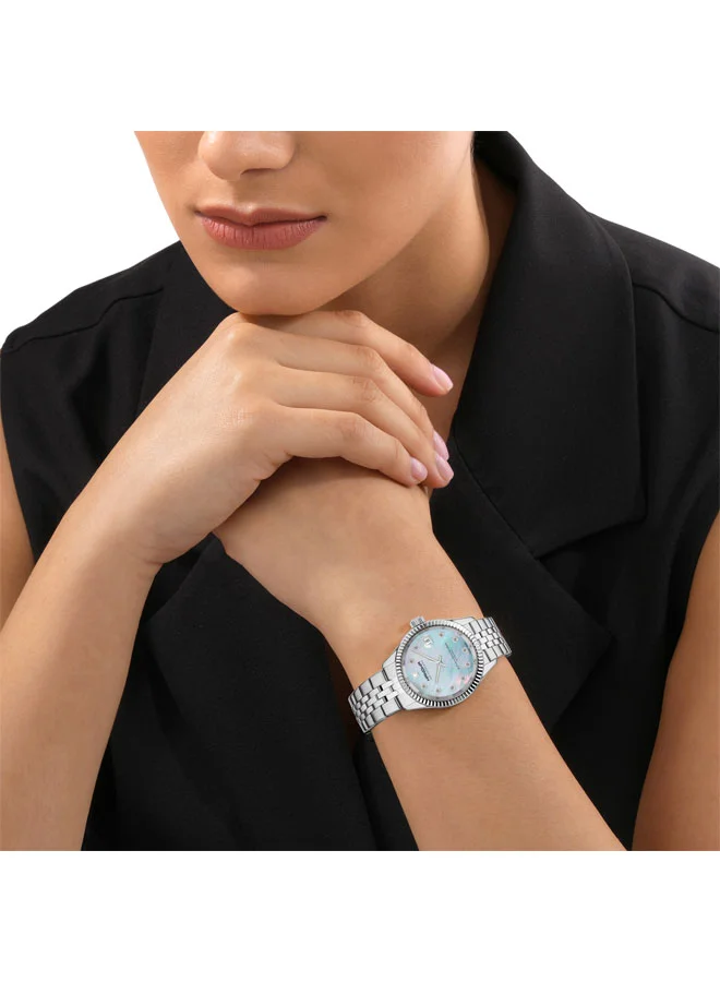 Hanowa  Sense Light Blue Mother-of-pearl Dial Silver Stainless Steel Analog Watch for Women 36mm for Women | Best Price UAE