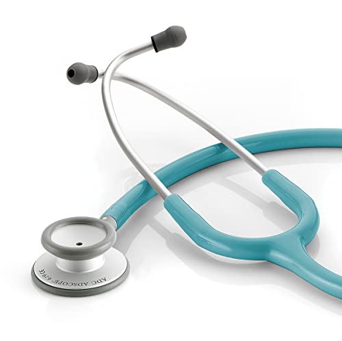 ADC - 619TQ Adscope Lite 619 Ultra Lightweight Clinician Stethoscope with Tunable AFD Technology, Turquoise - Image 1