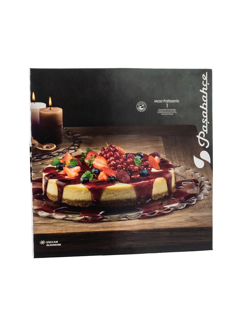 باساباش ✨ صينية تقديم زجاجية أنيقة مقاس 38 سم – لمسة فخمة لضيافتك ✨ - Image 3