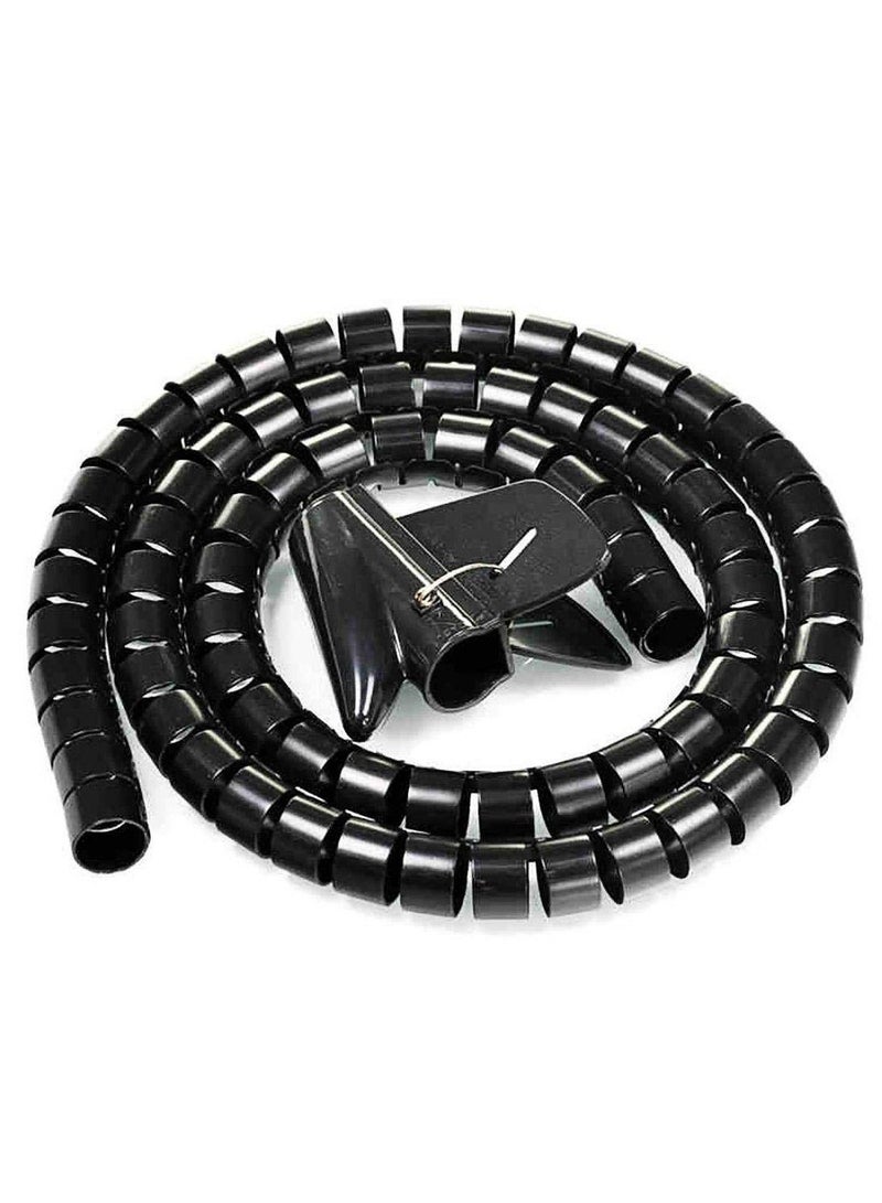 Cable Zipper Cord Organizer Wire Management System Kit -1.5M - Image 1