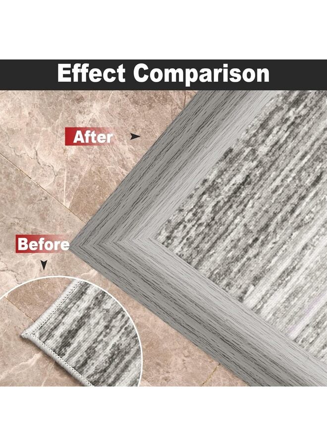 10Ft Carpet Floor Transition Strip, Self Adhesive Floor Edging Trim Strip, PVC Threshold Cover for Doorway, Floor Divider Strip Suitable for Threshold Height Less Than 5 mm (Color : Gr - Image 4