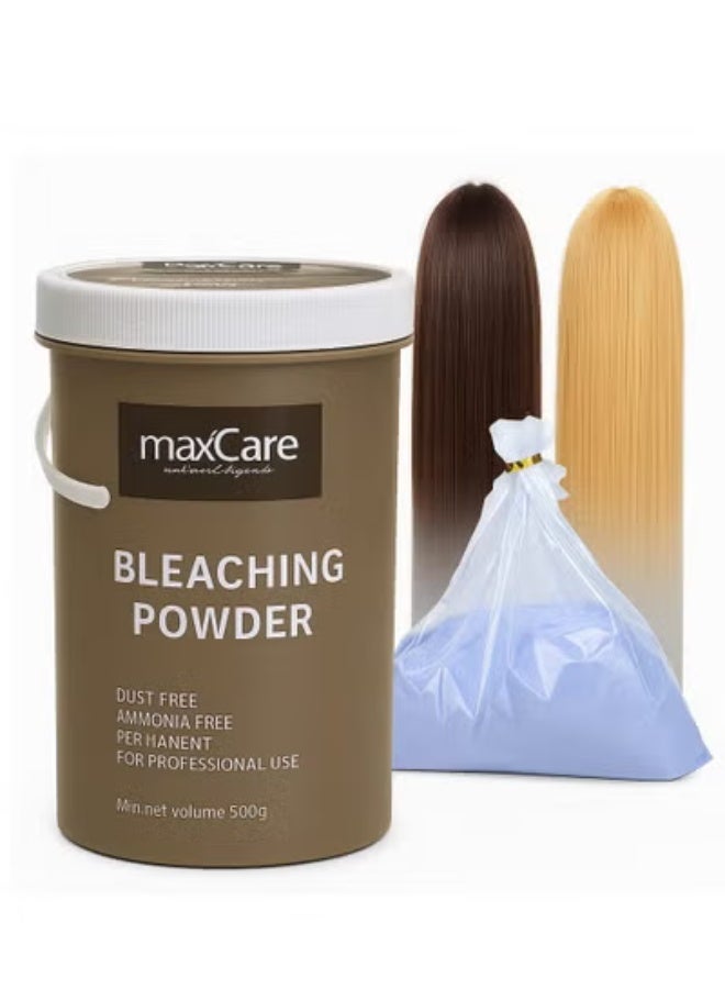 Maxcare Bleaching Powder Dust Free Ammonia Free Blue 500gm - Image 1
