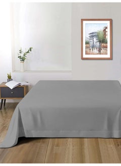 Rest Flat Bedsheet 160X220Cm Plush Silver Breathable Machine Washbale Bedsheet Extra Soft Easy Fit Highly Breathable Bedding & Linen Cover  - Image 3