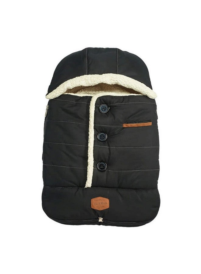JJ COLE Bundle Me Winter Baby Car Seat Cover And Bunting Bag Urban Black Weather Resistant Baby Carrier Cover Winter Baby Essentials - Image 2