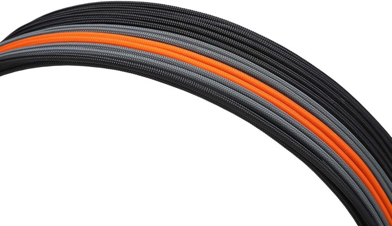 Formulamod Sleeve Extension Power Supply Cable Kit 18AWG ATX 24P+ EPS 8-P+PCI-E8-P with Combs for PSU to Motherboard/GPU Fm-NCK3 (Black Orange Grey) - Image 5