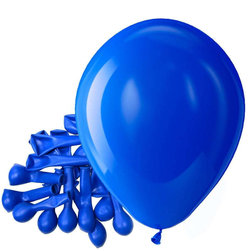 Bezente Royal Blue Latex Party Balloons - 150 Pack 5 inch Matte Small Blue Helium Balloons for Birthday Bridal Shower Graduation Baseball Nautical Party Decorations - Image 1