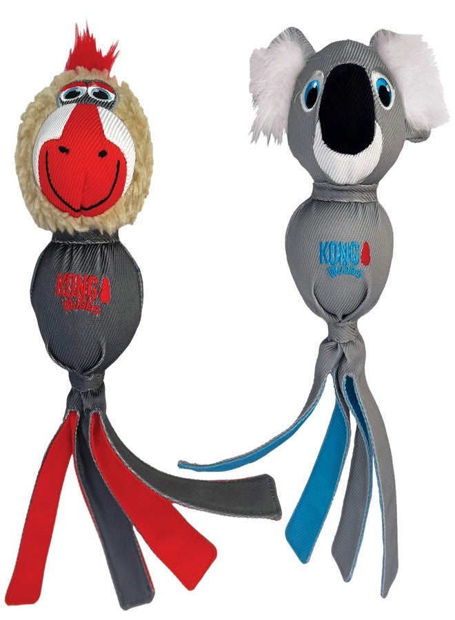 KONG Wubba Zoo Assorted Animal Dog Toy (Mandrill/Koala)