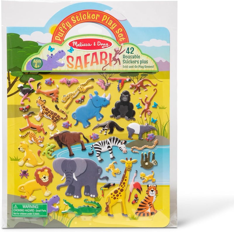 Melissa & Doug ملصقات قابلة لإعادة الاستخدام - سفاري - Image 1