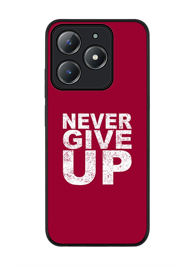 Stylizedd For Realme C63 / Realme C61 4G Case,Slim fit Camera Protection, Shockproof Thin Phone cover  - Never ever give up - Image 1