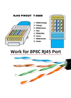 erorex Right Angled 90 Degree 8P8C FTP STP UTP Cat6 Male to Female LAN Ethernet Network Extension Cable with Panel Mount Holes  - Image 2