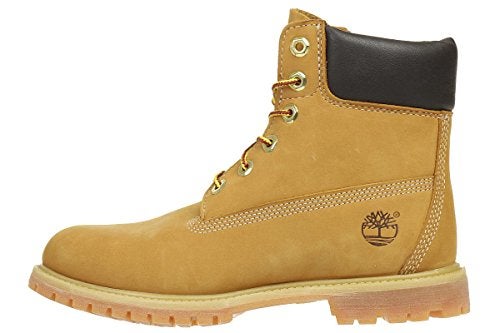 Timberland Women's 6 inch Premium Waterproof Boots, Wheat Nubuck Yellow, 8 AU - Image 2