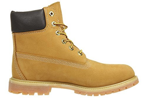 Timberland Women's 6 inch Premium Waterproof Boots, Wheat Nubuck Yellow, 8 AU - Image 4