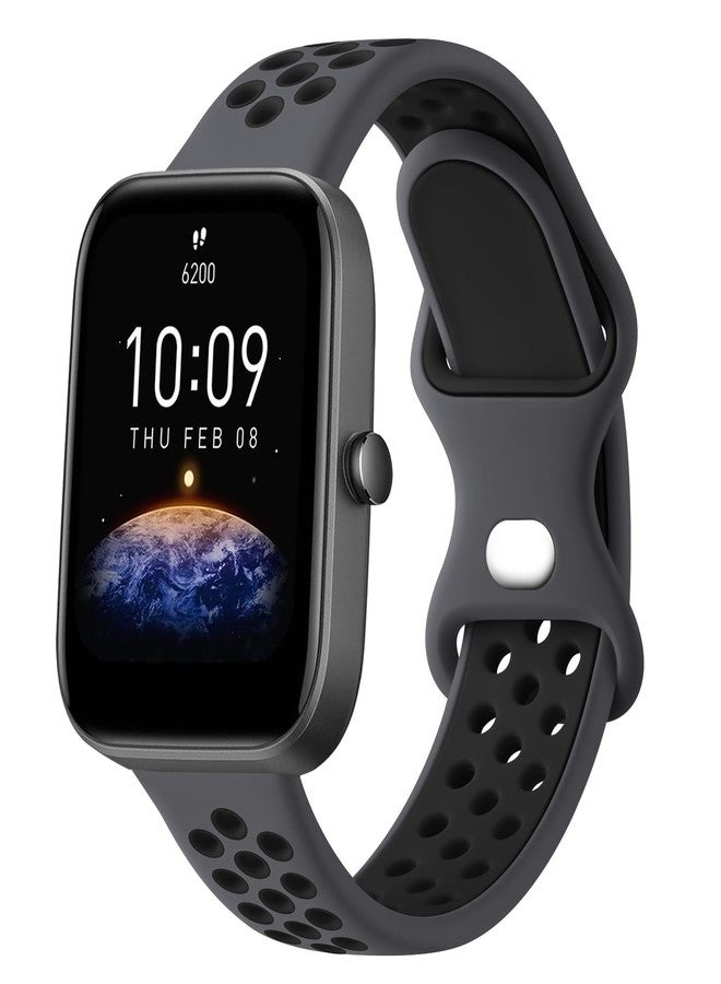 Vanjua Sport Bands for Amazfit Bip 3 / Bip 3 Pro Band Women Men, Amazfit Bip U Pro / Bip / Bip Lite / Bip S / Bip S lite / Bip U, 20mm Quick Release Soft Silicone Replacement Strap for Amazfit GTR - Image 1