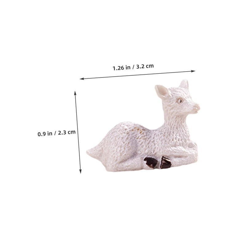 Miniature Animal Figurines Set Of 6 For Bonsai Garden Decor And Micro Landscape Outdoor - Image 3