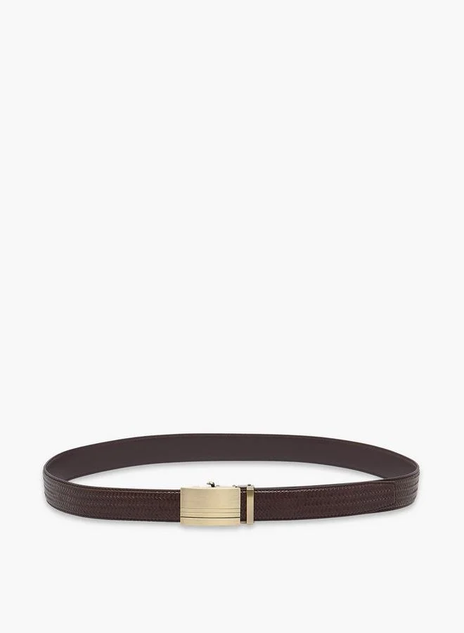 Duchini BROWN Pleated Mens Belt for Men | Best Price UAE
