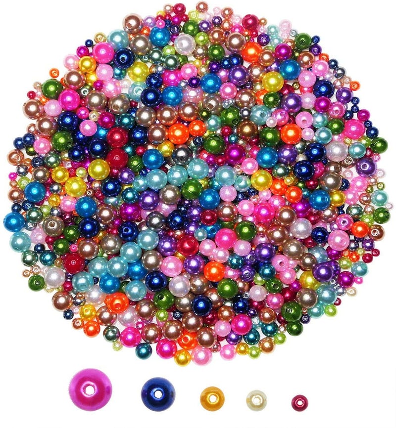 DIY Crafts 50 Pcs, Random Iteams-Colour, As Image White Pearl/Beige Pearl Rope,Lmitation Pearl Beads Garland String Weddi (50 Pcs, Random Iteams-Colour) - Image 3