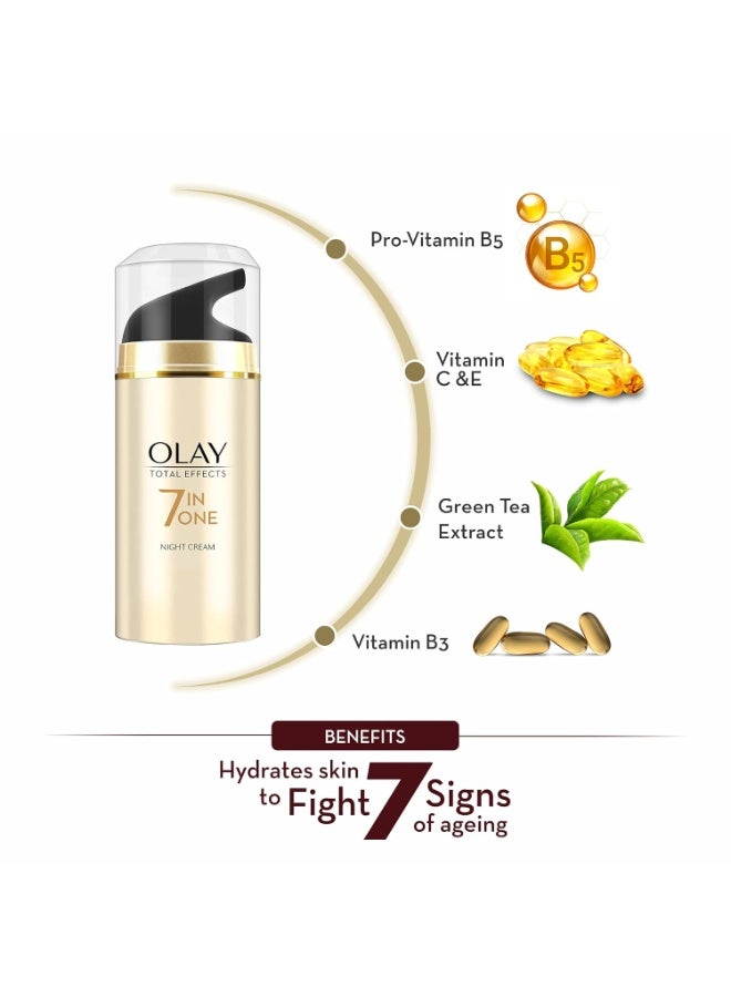 Olay Night Cream Total Effects 7 in 1, Night Cream, 50g - Image 2