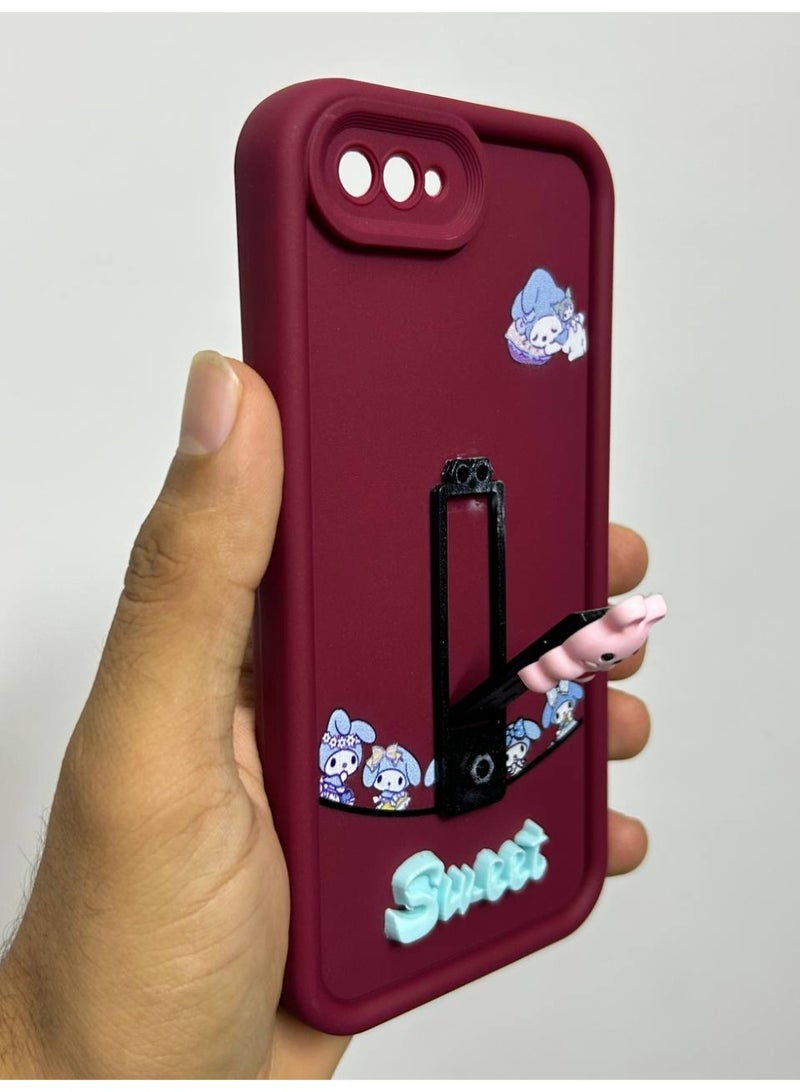 new cartoon-designed back cover with the word "Sweet" on it, compatible with the Oppo A1K phone. - Image 2