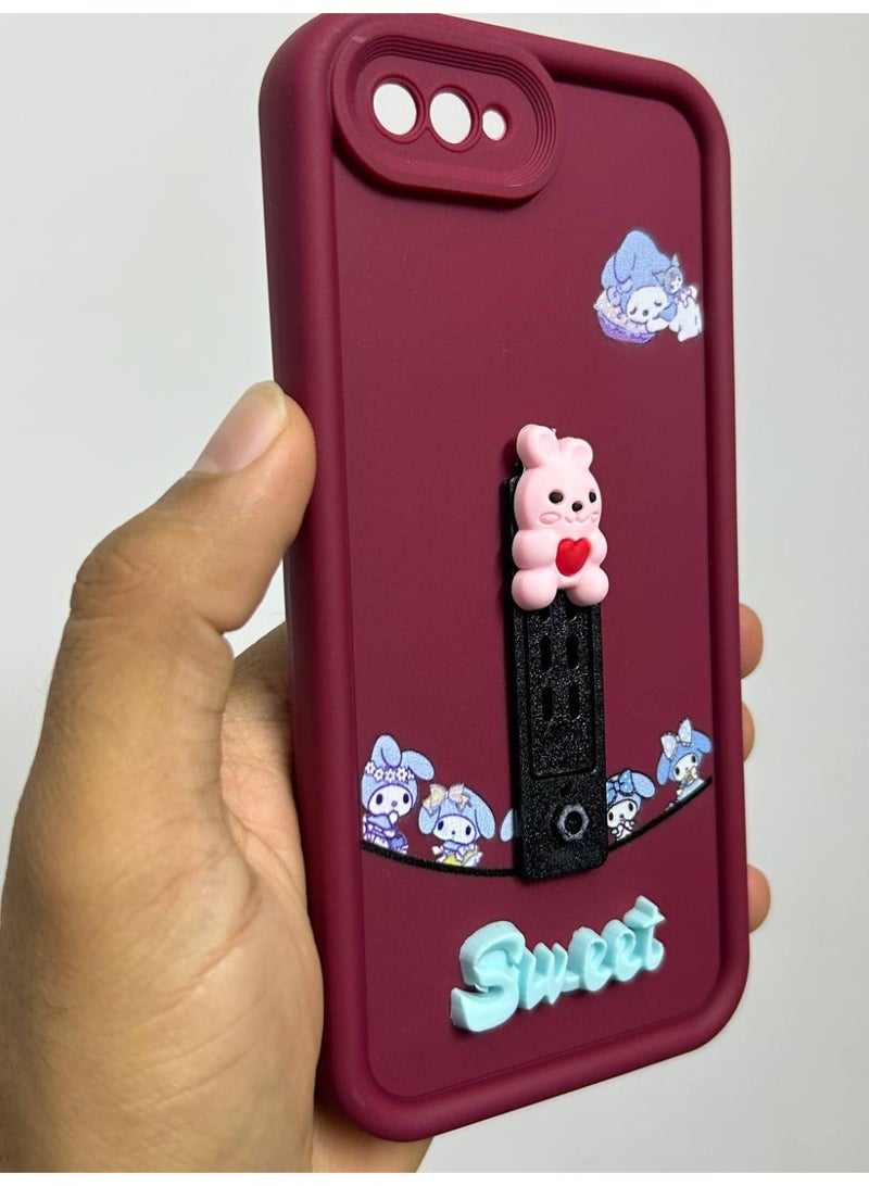new cartoon-designed back cover with the word "Sweet" on it, compatible with the Oppo A1K phone. - Image 1