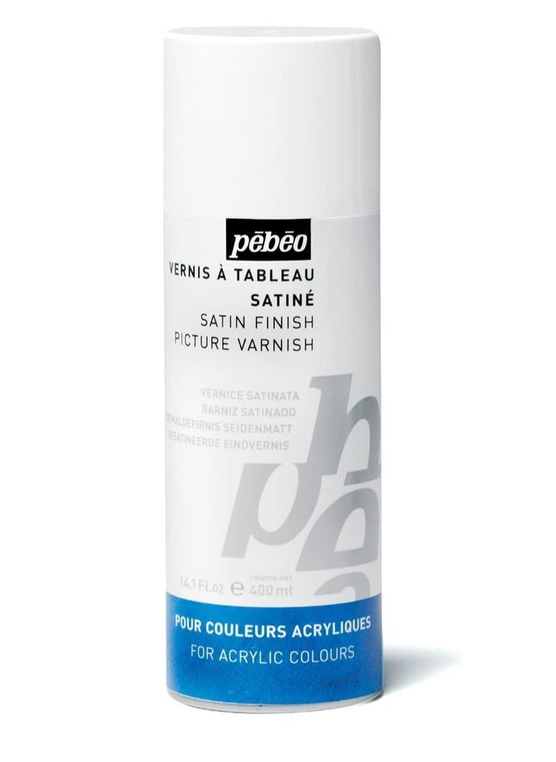 Pebeo Artist Acrylics 400 ML Spray Solvent Based Satin Varnish - pzsku/ZDC252462A871F34639BFZ/45/_/1655547976/8cdc6f0a-7338-4cc4-bc5f-516f3f1e22a6