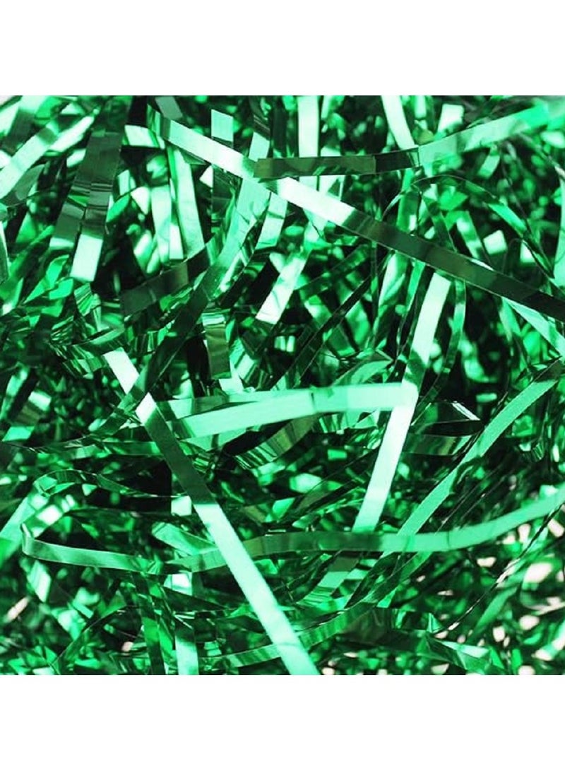 Red And Green Shine Bright Color Shredded Film Crinkle Confetti Raffia Paper Fillings for Gift Wrapping