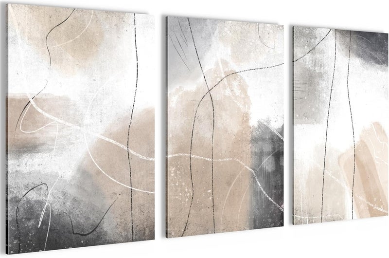 Novart Abstract Picture Set - 3-Piece Decorative Wall Art - Image 1