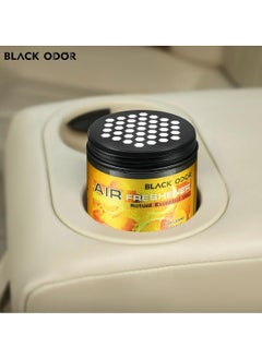 Orange Car Air Freshener Black Odor 180g Natural Essential Oils Air Freshener For Car Home BO03 ORANGE  - Image 4