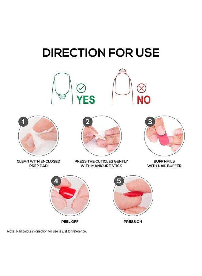 HUDA GIRL 20in1 Nail Art Kit False Nails, Nail Stamper, Polish Remover Wipes & Art Brushes (Multicolor) - Image 5