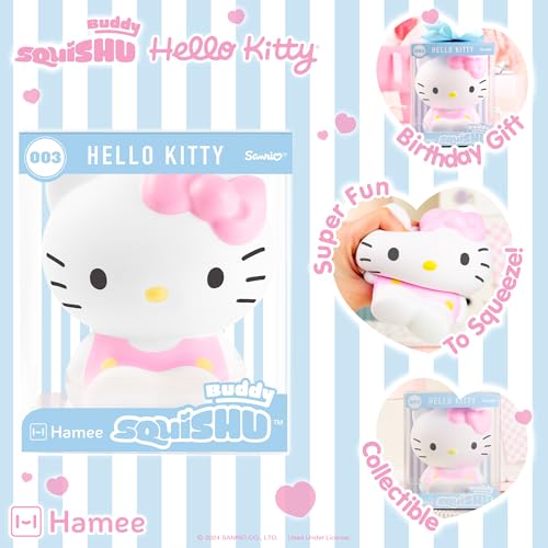 Hamee SquiSHU Buddy Hello Kitty and Friends Hello Kitty Cute Birthday Gift Official Merchandise Toys for Kids Adult Model Jumbo Squishy for Collectors - Image 5