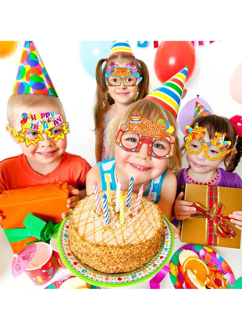 8 Pcs Celebration Paper Glasses - Cake Gift Box Design for Birthday Party Decoration Party Supplies - Image 4