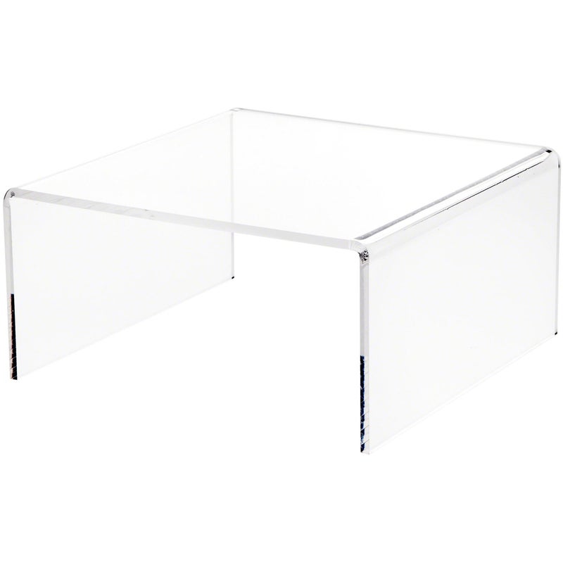 Plymor Clear Acrylic Short Square Display Riser 45 H x 9 W x 9 D 14 Thick