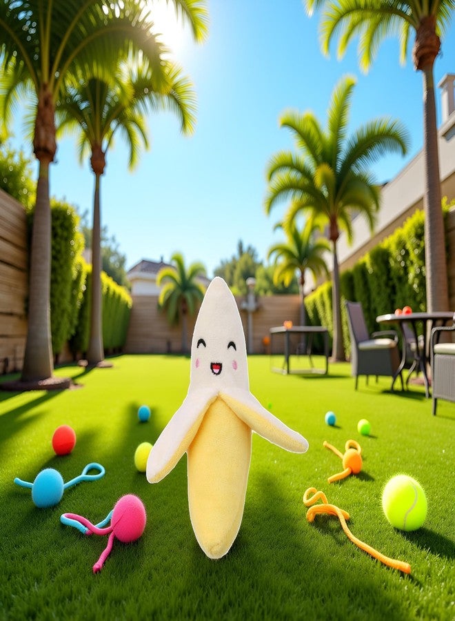 GANPUB Yellow Banana Squeak Puppy Dog Toy, Dog Squeak Toys - Image 4